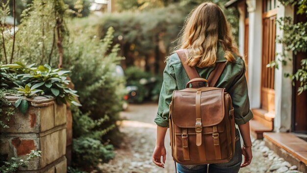 sac à dos en cuir pour femme pour travail