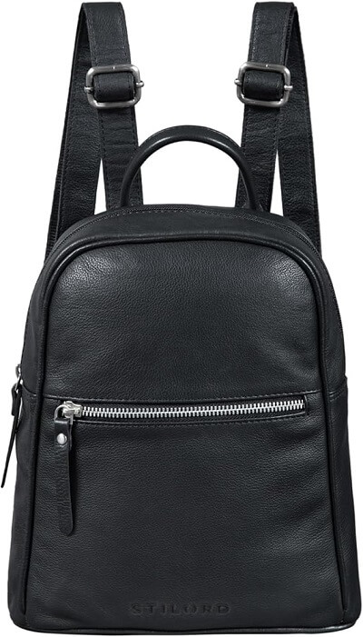 Sac à dos en cuir compact femme