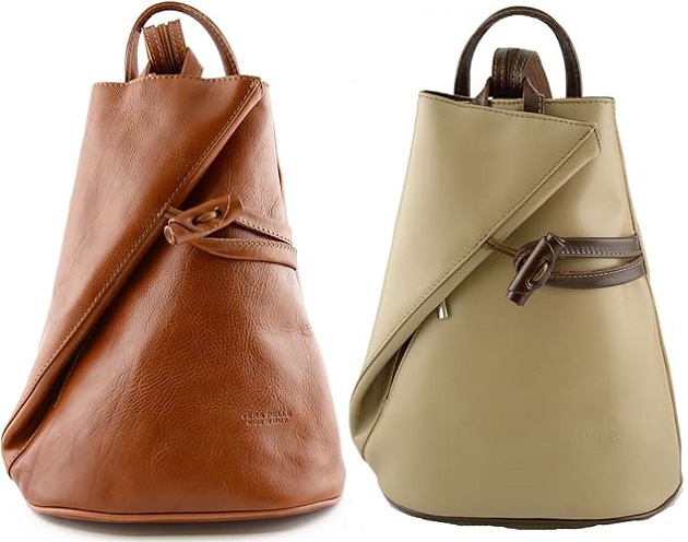 Sac à dos en cuir tendance pour femme fabriqué en Italie